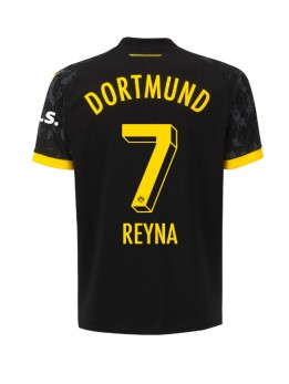 Moški Nogometna dresi replika Borussia Dortmund Giovanni Reyna #7 Gostujoči 2023-24 Kratek rokav